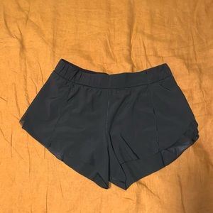 LULULEMON black running shorts size 6